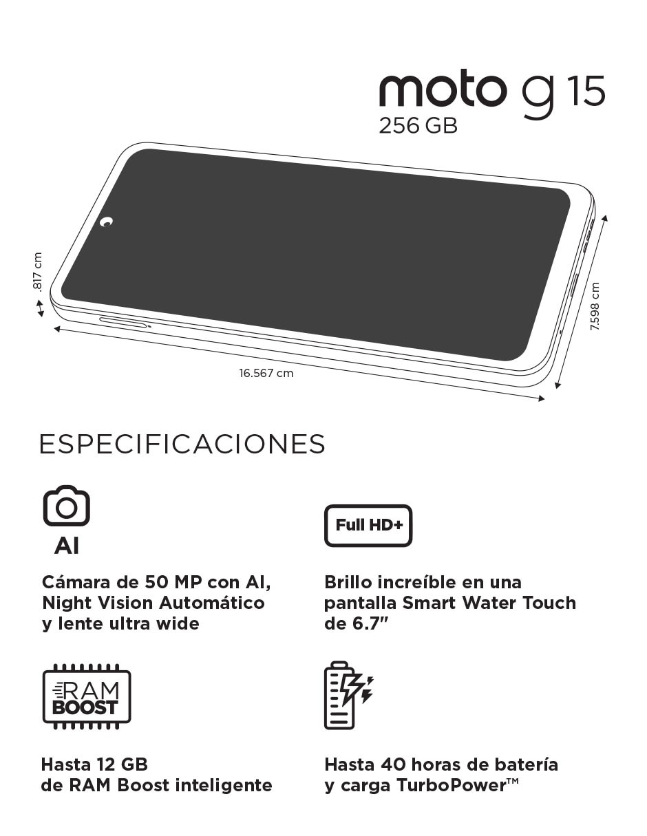 Moto G15 LCD 6.7 pulgadas 9