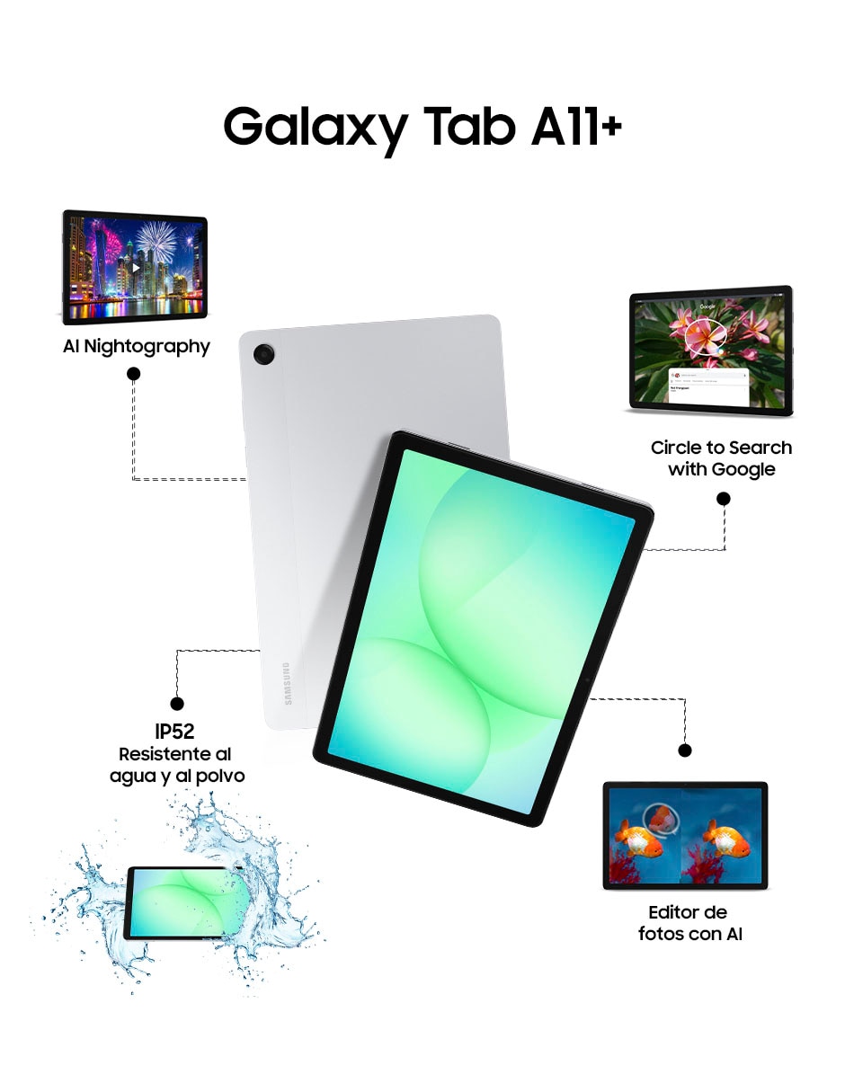 Tablet Galaxy Tab A11+ 11 pulgadas 128 GB DE 6 GB RAM 7