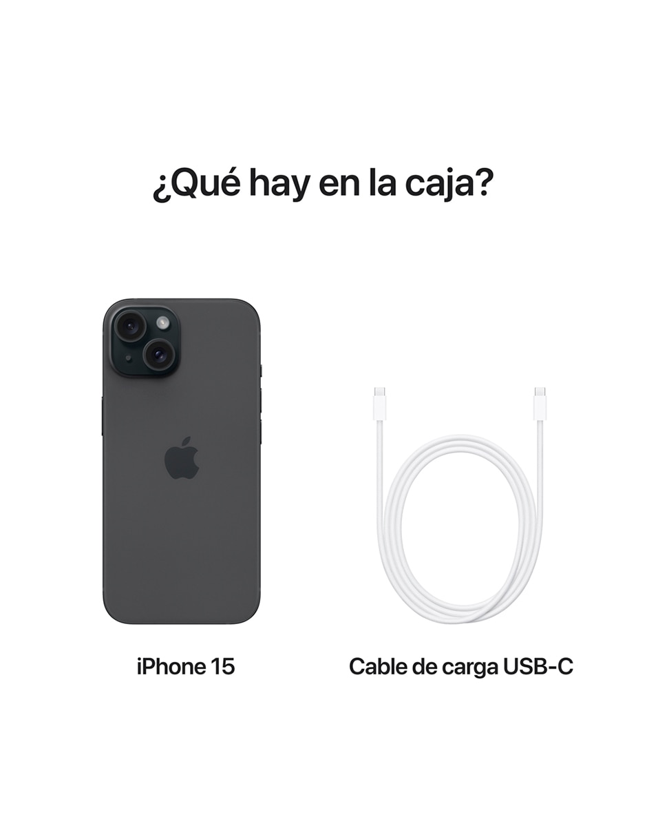 Apple iPhone 15 6.1 pulgadas Super Retina XDR Telcel