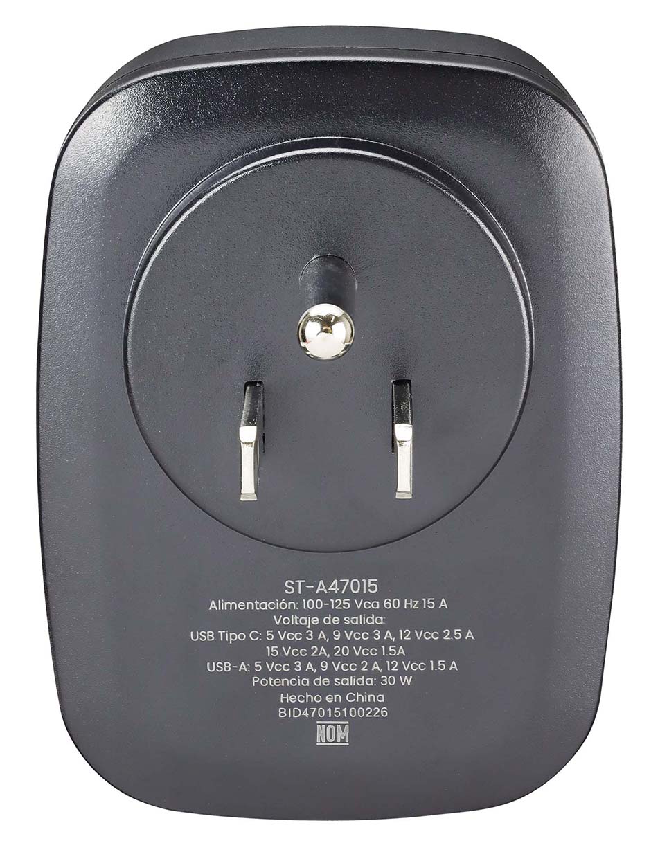 Cargador pared USB tipo C 18 W 5