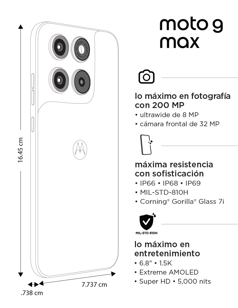 Moto G Max AMOLED Extreme 6.78 pulgadas