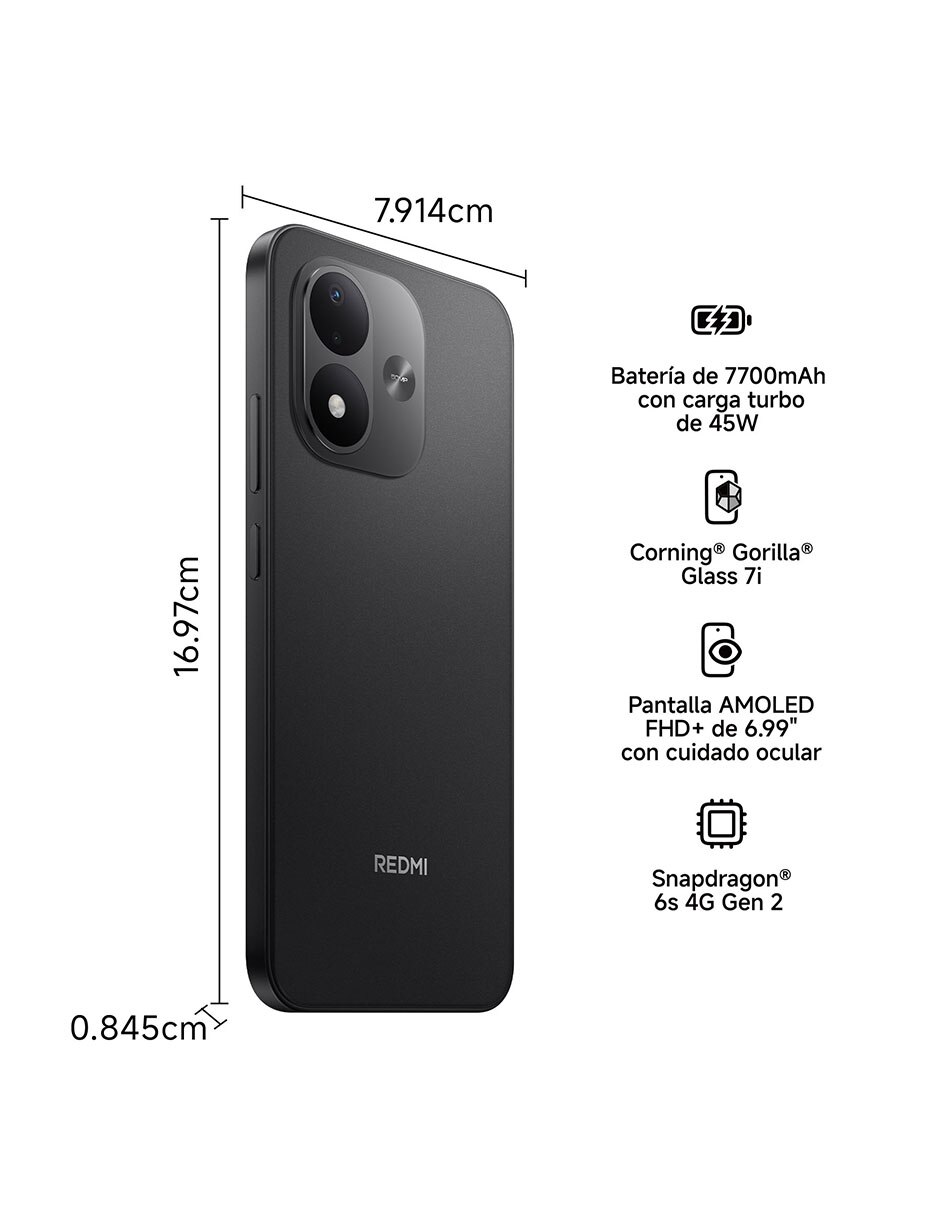 Smartphone Redmi Note 17 Touch Screen 6.99 pulgadas Telcel 15